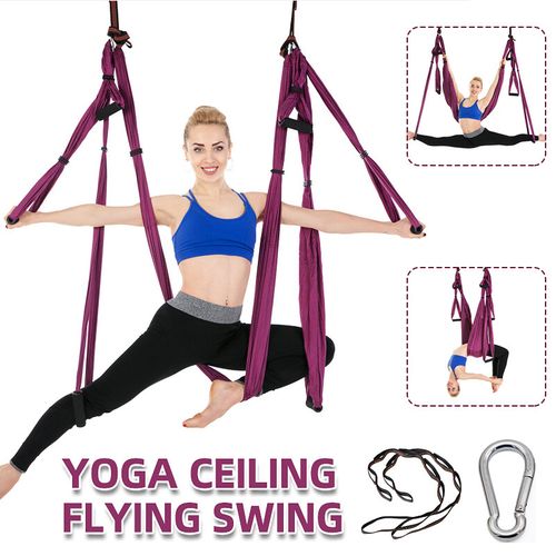 Yoga Swing Set - Yoga Hammock Trapeze Swing - Antigravity Ceiling