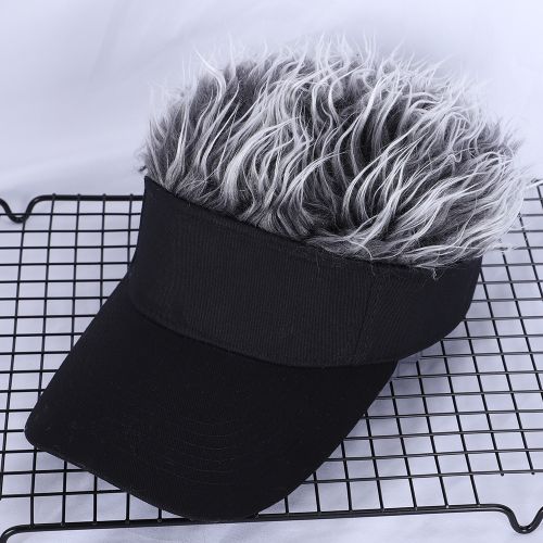 Fashion grey Golf Baseball Cap With Flair Hair Cap Sun Visor Fun Toupee Hats Mens Womens Spiked Hairs Wig Hat DON Best Price Online Jumia Kenya