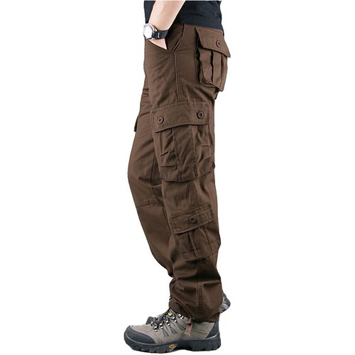 Men Cargo Pants Multi-Pocket Military Tactical Joggers Cotton Male Casual Trousers  Plus Size Khaki Black Army Pantalon Militaire