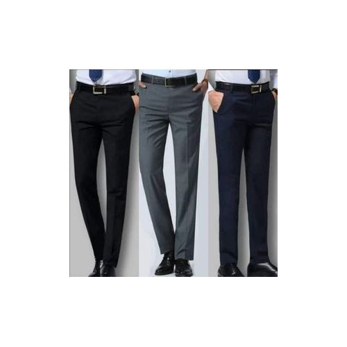 Fashion 3 Pack Official Trousers For Men-Black& Grey &Navy Blue @ Best ...