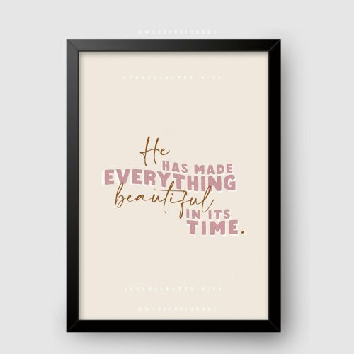 product_image_name-WaKi-He Has Made Everything Beautiful In Its Time Black Frame A5-1