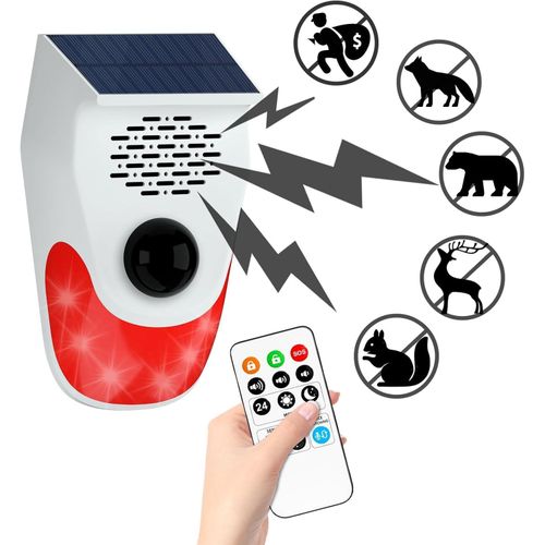 product_image_name-Generic-Burglar Alarm Security System Solar Charging PIR Motion Sensor IP65 Waterproof With Remote Control-1