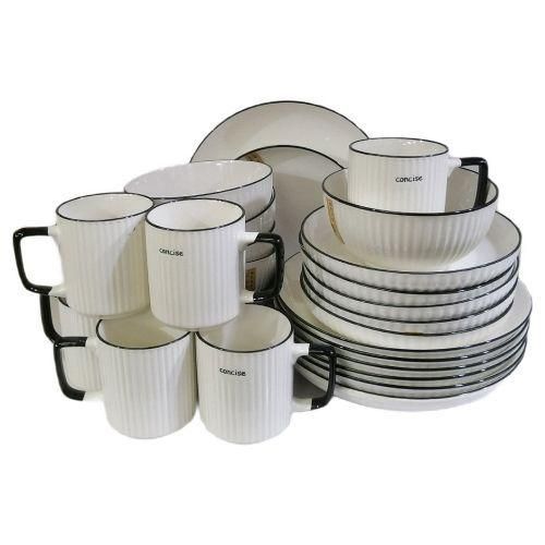 product_image_name-Generic-Concise Ceramic Dinner set 24Pcs-1