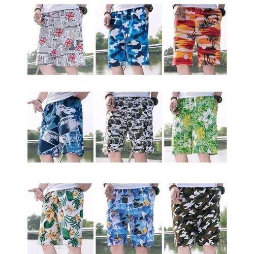 product_image_name-Fashion-3Pcs Men's Beach Shorts Quick Dry Varied Colors- Multicolor-1