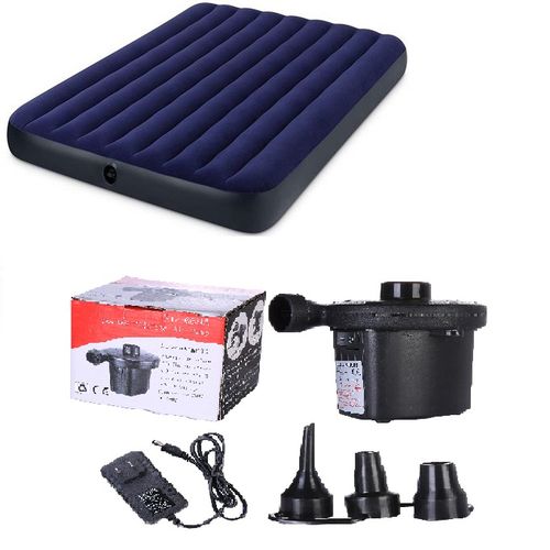product_image_name-Intex-Inflatable Intex AirBed Mattress + A Free Pump- Navy Blue-1