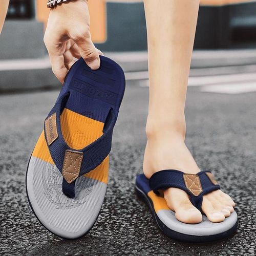 Generic Flangesio Summer Slippers Men New Fashion Flip Flops Non-slip  Quick-drying Bathroom Shoes @ Best Price Online | Jumia Kenya