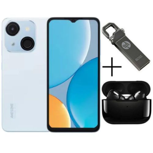 product_image_name-Itel-A50C, 4G, (2+2)4GB RAM + 32GB ROM, 6.56", Dual SIM, 4000mAh, 8MP - Blue + FREE GIFTS-1