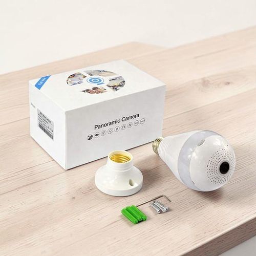 product_image_name-Generic-PIR Sensor Alarm Smart Motion Alerts Panoramic 1080P Wireless Security Light Bulb Camera -1