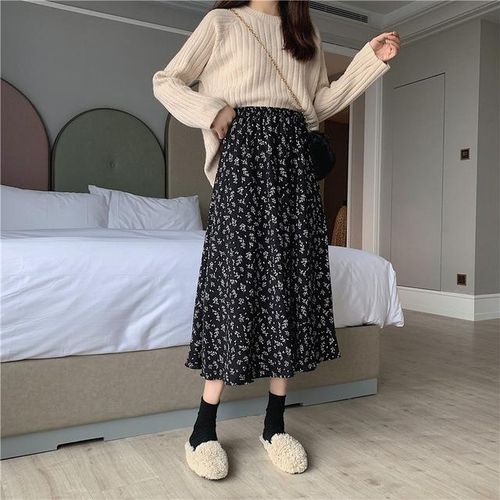 Vintage floral skirts top