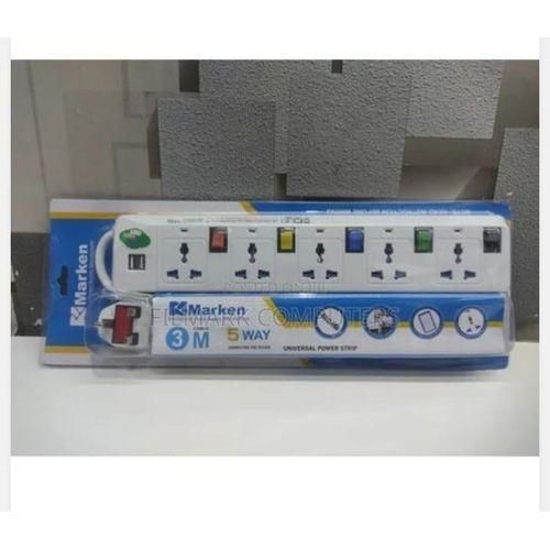 product_image_name-Marken-5way Extension With 2 USB Ports With 3M-1