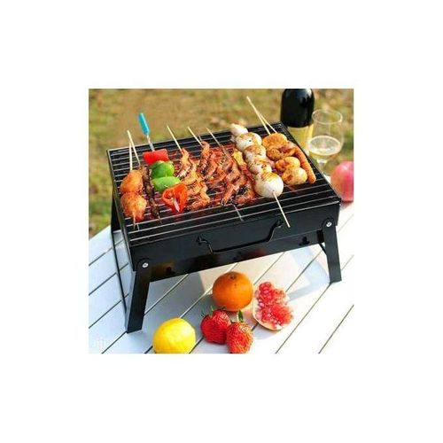 product_image_name-Generic-Foldable Portable Barbecue Charcoal Grill - 35cm*27cm*19.5cm-4