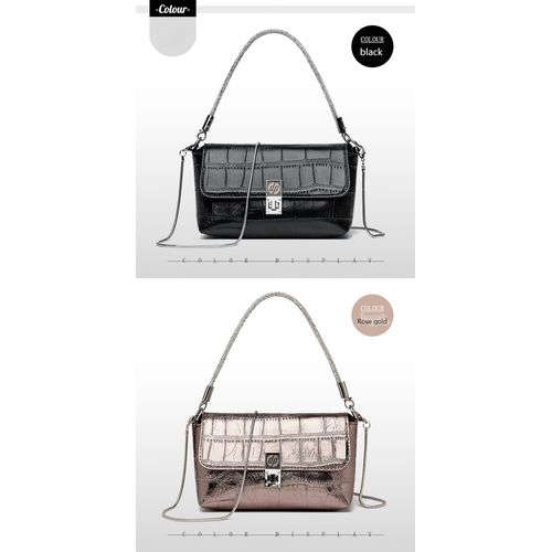 Fashion Elephant pattern lock buckle small square bag chain strip