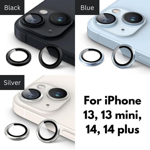 product_image_name-Generic-iPhone 13 Mini Phone Case, Metal Ring Camera Lens Protector for Enhanced Protection for Third Device-1