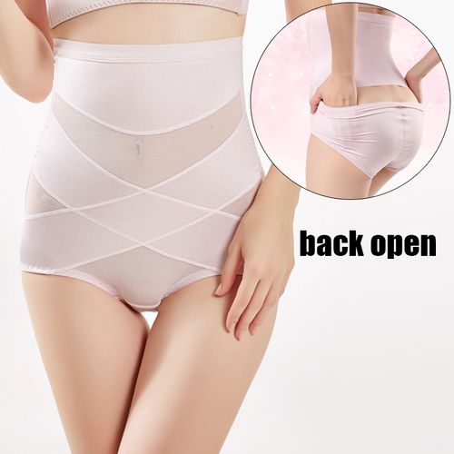 Fashion Slim Tummy Control S With Buckle Lace Panty Shapewear High Waist  Trainer Lifter Dress Body Shaper Slimming Pants @ Best Price Online