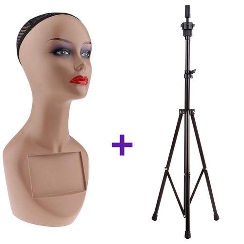 Tripod mannequin head stand - The San Hair