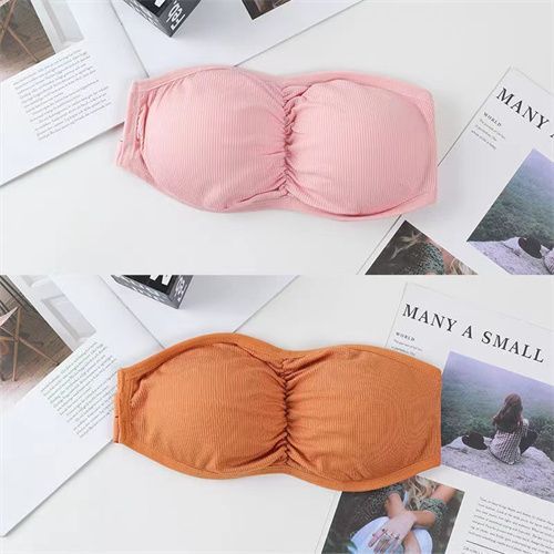 Fashion 2PC Sexy Lingerie Strapless Brassiere Top Push Up Bras