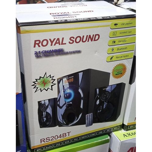 Royal RS204BT 2.1 HI FI Multimedia Speaker System Black Best