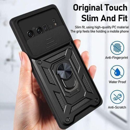product_image_name-Generic-Google Pixel 6 Pro Phone Case, Sliding Camera Lens Cover with 360 Degree Rotating Ring Protective Cover-2