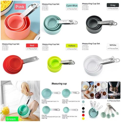 product_image_name-Generic-4Pcs Set Spoons Cup Measuring Tools Baking-1