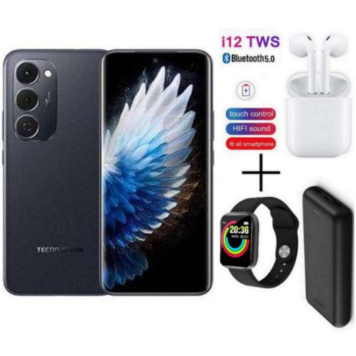 product_image_name-Tecno-SPARK 40 PRO PLUS, 6.78'', 256GB ROM+ 8GB RAM, (Dual Sim), 50MP, 5200mAh, 4G - Black +FREE AMAZING GIFTS-1