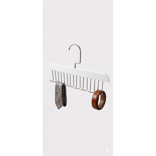 product_image_name-Generic-Wooden Sling Hanger Multi Functional Hooks- white-3