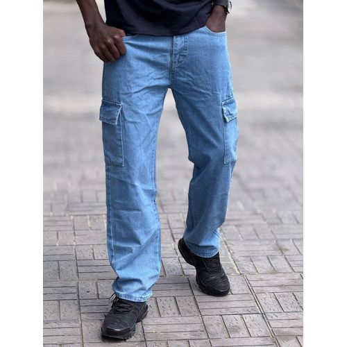 product_image_name-Fashion-Men baggy cargo jeans -2