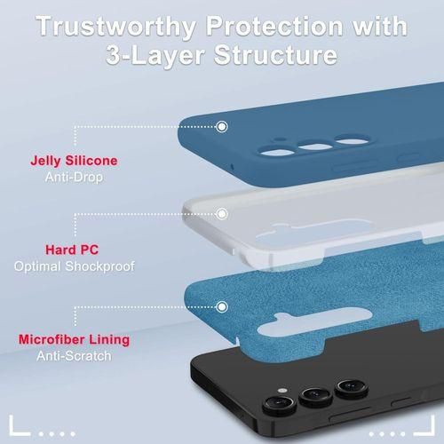 product_image_name-Generic-Shockproof silicone Case Microfiber Lining cover for samsung Galaxy A55 5G-2