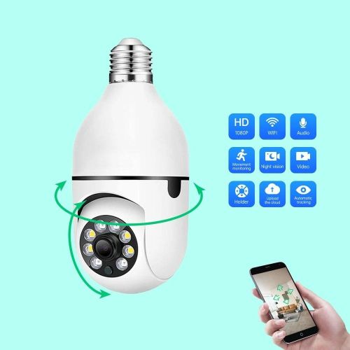 product_image_name-CALUS-E27 Smart Camera Light Bulb With Remote Access-2