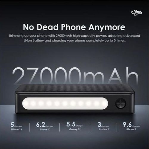 product_image_name-Oraimo-Reliable Traveler 3 Lit 27000mAh High Capacity Power Bank with 15W Type-C Fast Charging, Long LED Lighting, Multi-Protection System, Portable and Travel Friendly Design, Universal Device Compatibility-6