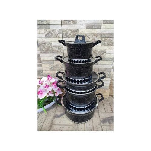 product_image_name-Bosch-Cookware Set 10pcs Heavy Nonstick German Granite Cookware Set-1