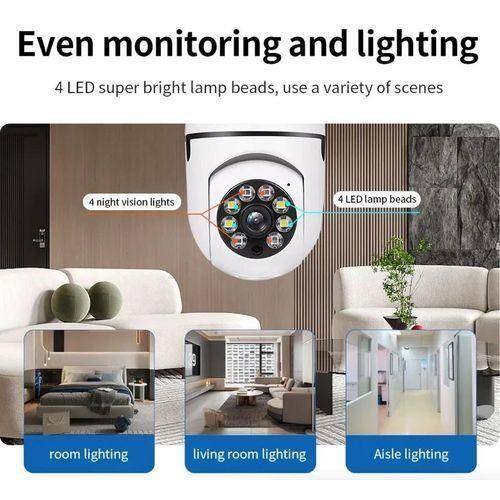 product_image_name-Generic-360° 1080P IP E27 Light Bulb Camera Wi-Fi IR Night Smart Home Wireless Security-2
