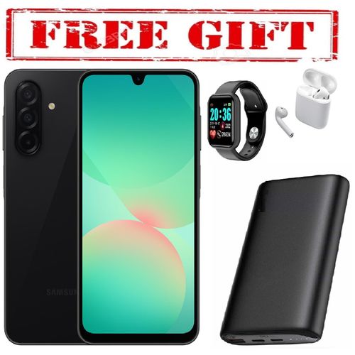product_image_name-Samsung-Galaxy A26 5G, 6.7'' 8GB RAM + 256GB ROM, 50MP, Dual Sim //COMES WITH FREE GIFTS ( AIRPODS + SMART WATCH +POWERBANK ) FOR YOU-1