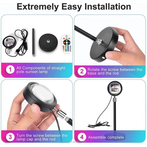 product_image_name-Generic-Sunset Projection Lamp LED Light with Rotating Head for Photography and Decor-2