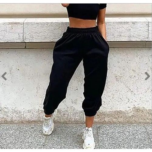 16 Jeans Baby Girl Letter Print Sweatpants Women High Waist