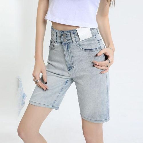 gifteabox - Kell's Wide Roll-Up Point Faded Denim Short Pants - Codibook.
