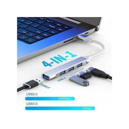 product_image_name-Generic-4 Port USB 3.0 Hub High Speed USB-C Type C Splitter 5Gbps Computer Macbook Port-2