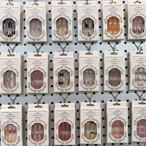 product_image_name-Fashion-24 PCS  Nails press -on Nails Removable And  Reusable -2