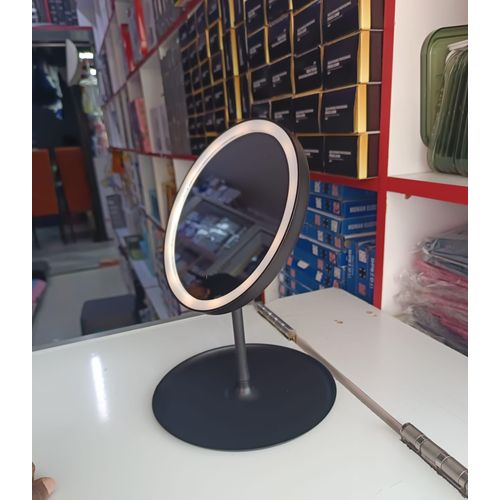 product_image_name-Generic-LED Makeup Mirror With Storage Tray – 180° Rotating Vanity Mirror With Stepless Dimming Light-1
