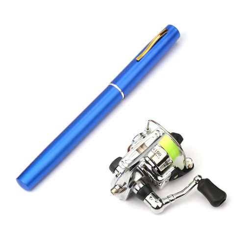 Generic Collapsible Fishing Rod Reel Combo Mini Pen Fishing Pole