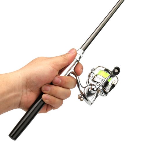 Generic Collapsible Fishing Rod Reel Combo Mini Pen Fishing Pole @ Best  Price Online