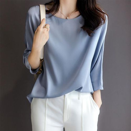 Chic Women's Silk Blouses, Colorful Tops