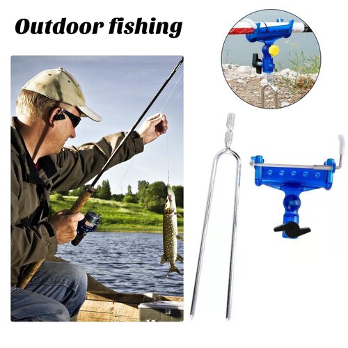 Generic Fishing Pole Rack 360-degree Adjustable Fishing Rod Holder