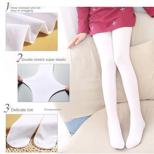 Kids Girls Velvet Ballet Tights Dance Socks Microfiber Socks