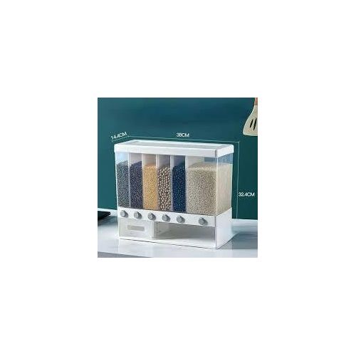 product_image_name-Generic-Partitioned Multifunctional cereal/rice dispenser 6 compartments-2