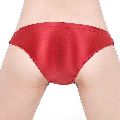 Generic Satin Shiny Shorts Satin Glossy Sexy Swimming Pants Shiny Silk  Smooth Underwear Bikini Bottoms See Through Womens Briefs @ Best Price  Online