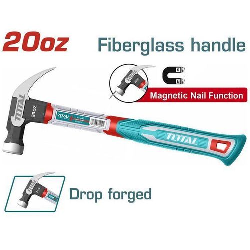 product_image_name-TOTAL-THCH61020 Claw hammer Weight:20oz/560g (6pcs per packet)-1