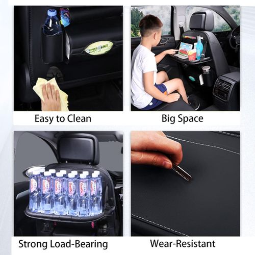 product_image_name-Generic-Car Back seat Organizer for Storage with Foldable Dining Table Tray -2