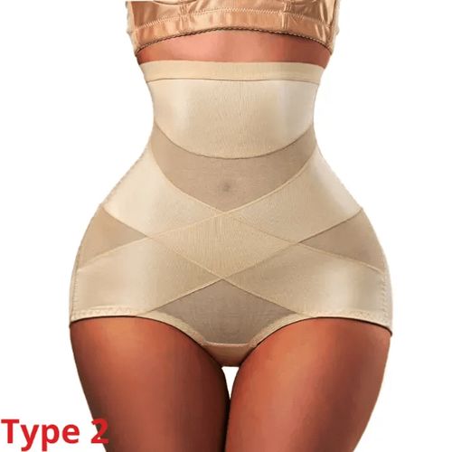 Generic High Waist Trainer Body Shaper Panties For Woman Tummy Belly Slimming  Shapewear Girdle Underwear Polyester Control Stomach @ Best Price Online