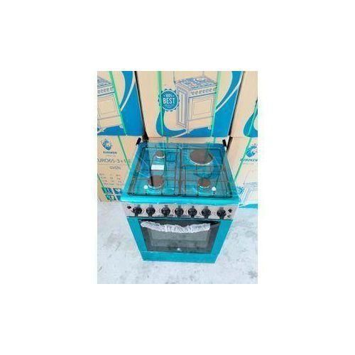 product_image_name-Euroken-60*65 3+1 standing cooker with electric double heater oven ,timer,light and auto ignation with 1 year warrant-1