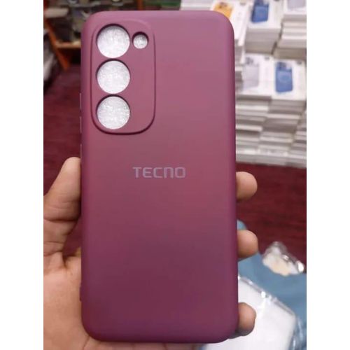 product_image_name-Generic-Tecno Spark 40 Pro Plus (+) Original Silicone Case/Cover_maroon-1